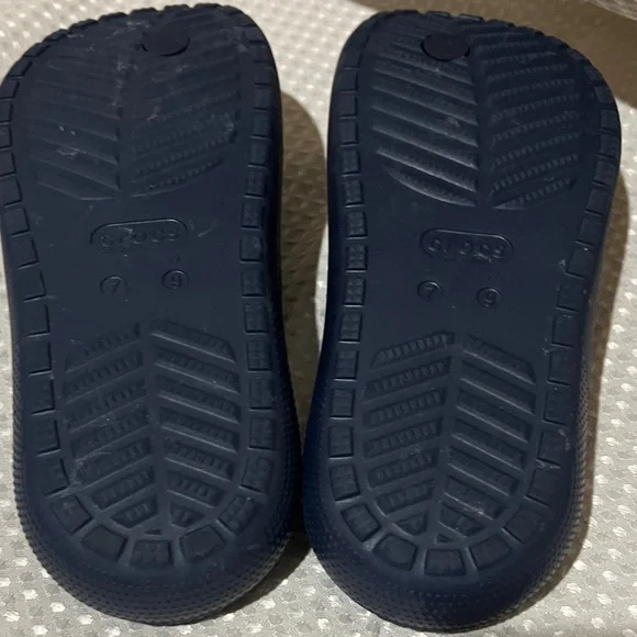 CROCS Women’s Navy Flip Flops - Picture 3 of 3